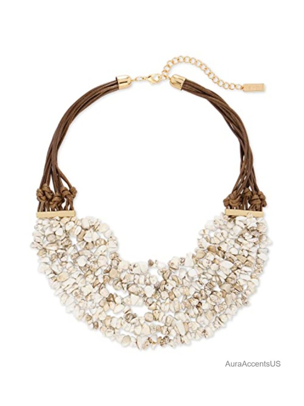 Crystal Beaded Chunky Statement Necklace for Women